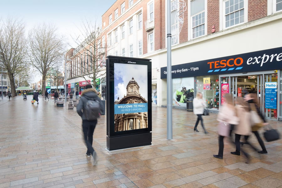 Example DOOH Screen / JCDecaux